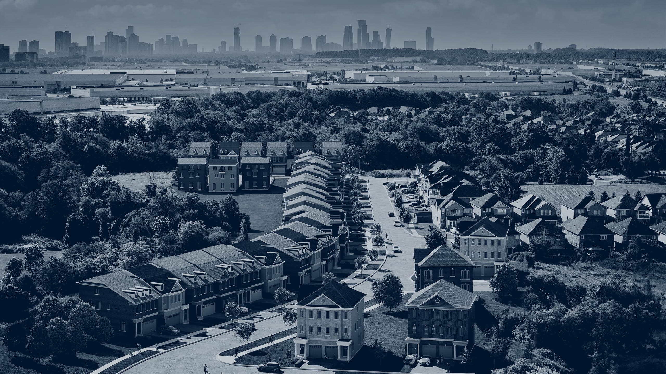 Meadowvale Brooks single-detached homes rendering, Derry and McLaughlin Mississauga